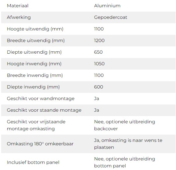 Evolar Evo-cover airco buitenunit omkasting Large 1200x650x1100mm